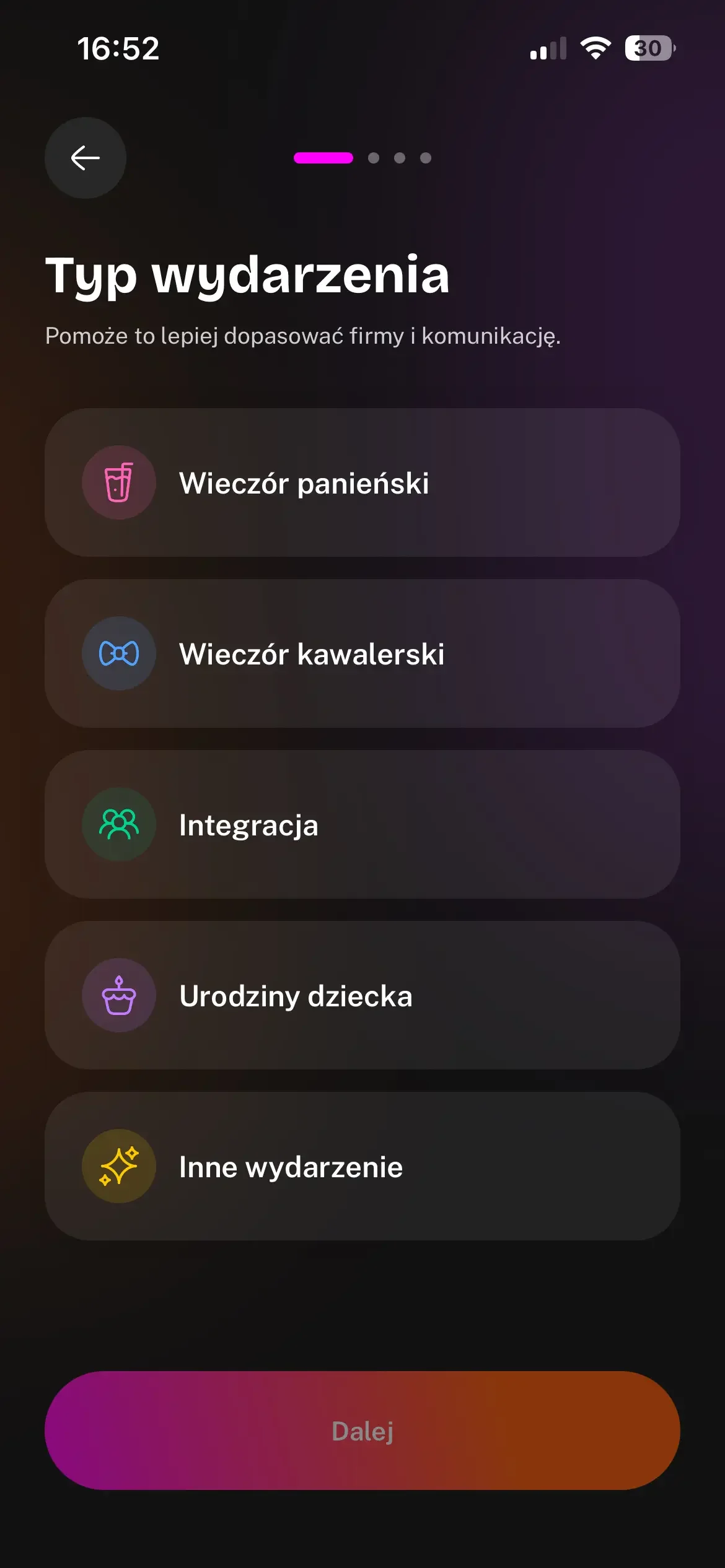 Podgląd aplikacji Campii